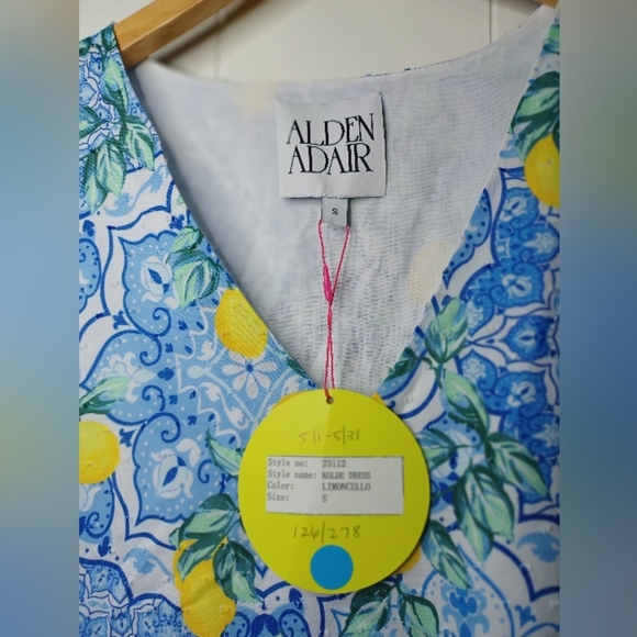 Blue and Yellow Maxi Dress - Picture 5 of 11